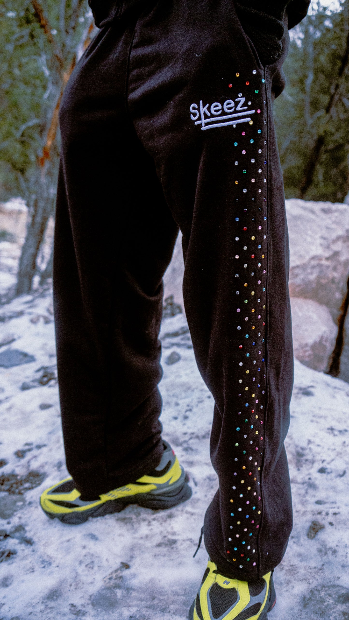 SKEEZ RHINESTONE SWEATSUIT